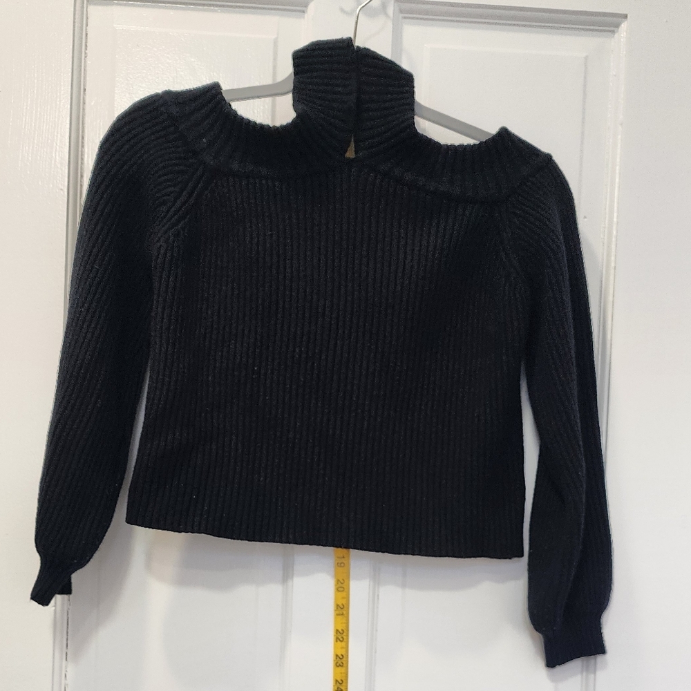 Elegant Black Women's MockTurtleneck Sweater